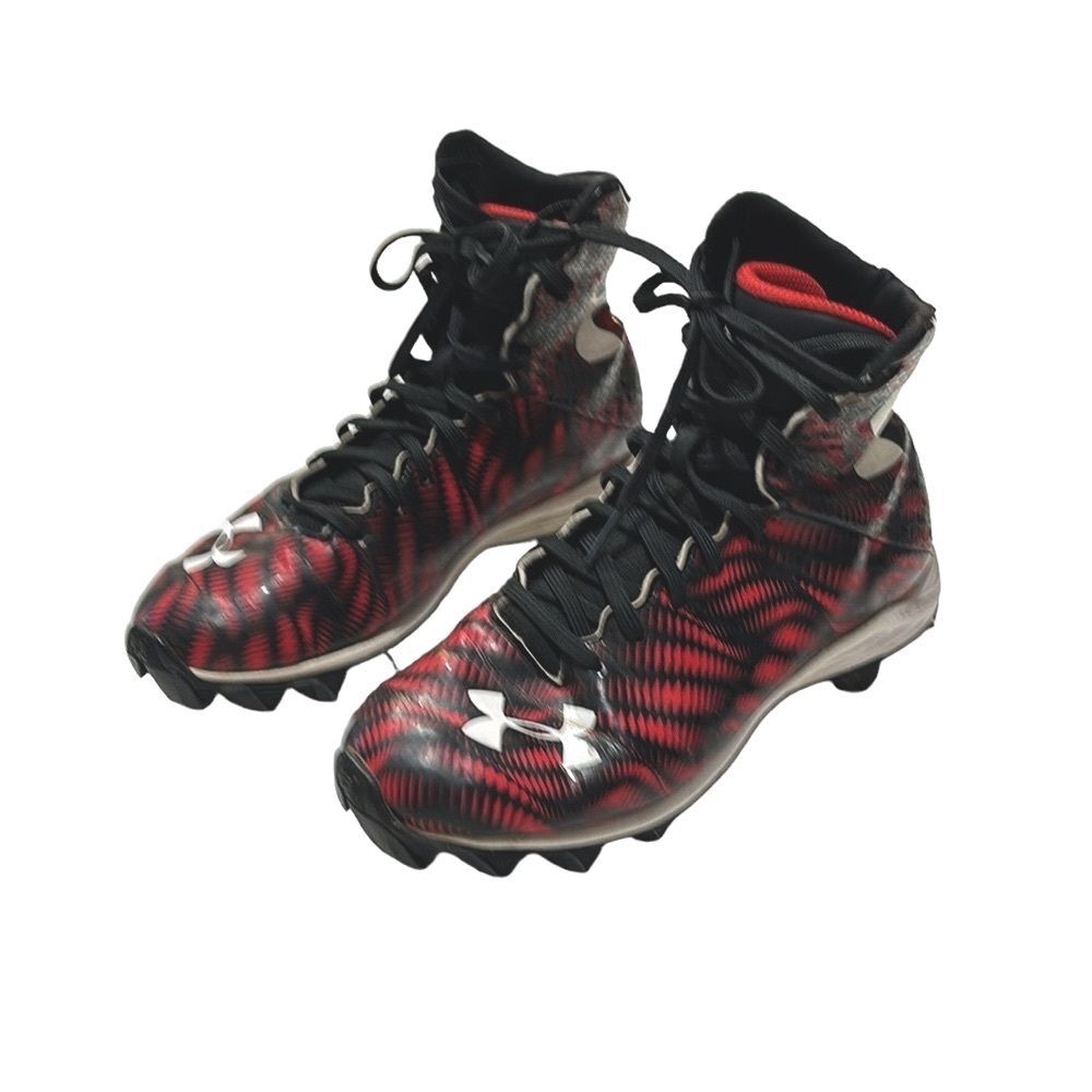 Under Armour Boys Highlight Clutchfit Red Black Football Cleats Red Black 4.5